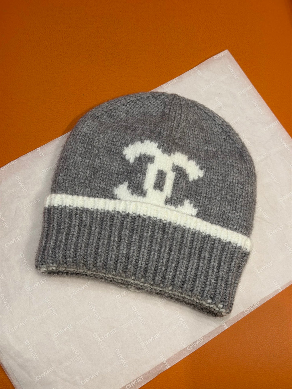 Chanel Jacquard Colorblock Beanie - 1245543566 - Photo 2
