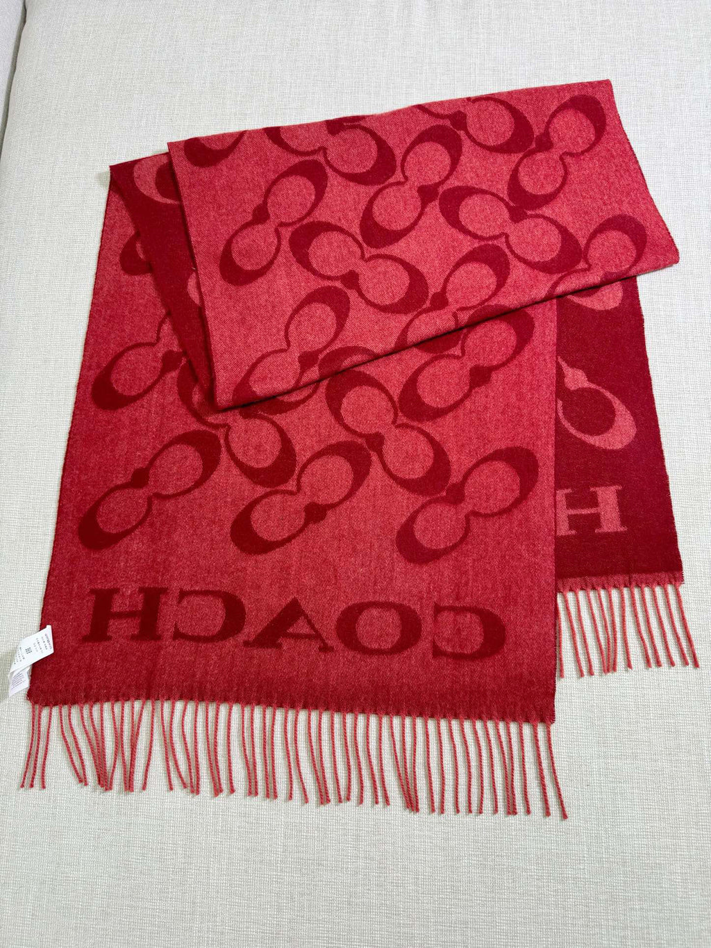 Coach Logo Detail Scarf - 973282494 - Photo 2