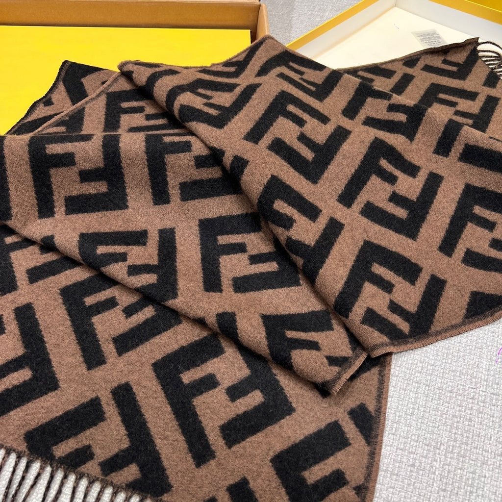 Fendi Jacquard Logo Detail Scarf - 1245377381 - Photo 2