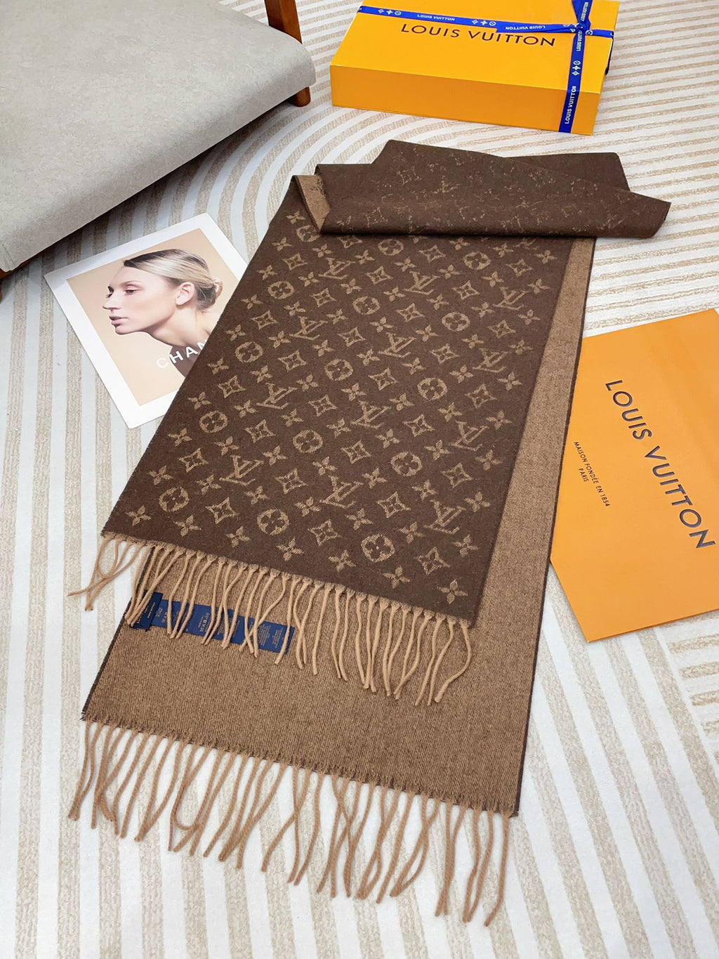 Louis Vuitton Jacquard Gradient Scarf - 973238629 - Photo 2