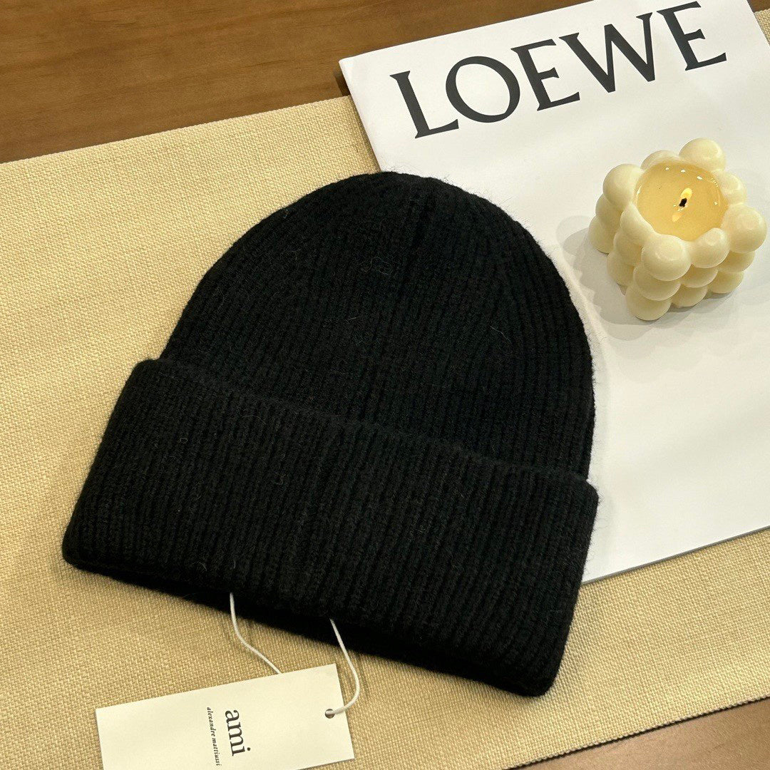 Ami Paris Embroidered Knit Beanie - 1107214118 - Photo 2