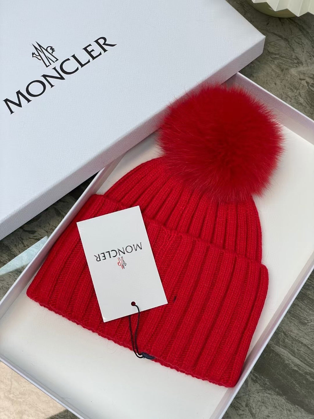 Moncler Knit Pom-Pom Beanie - 1107213991 - Photo 2