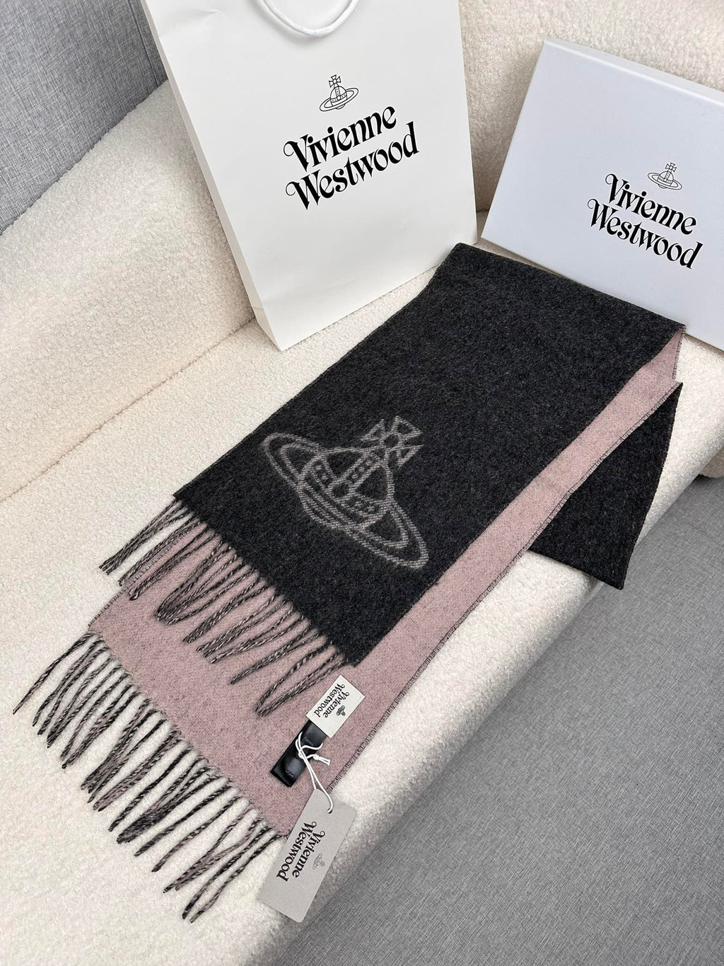 Vivienne Westwood Jacquard Logo Detail Scarf - 973237496 - Photo 2