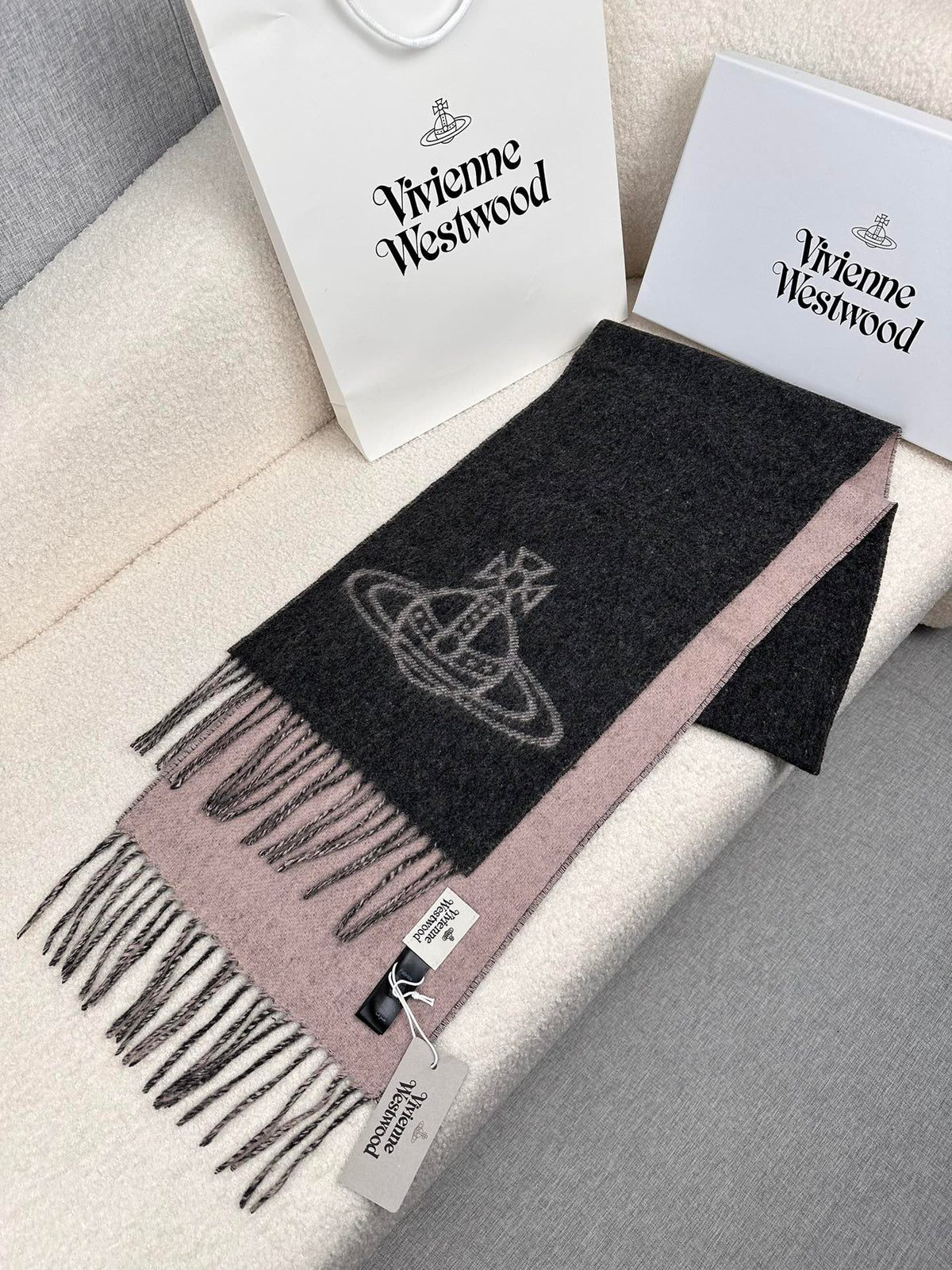 Vivienne Westwood Jacquard Logo Detail Scarf - 973237496 - Photo 2