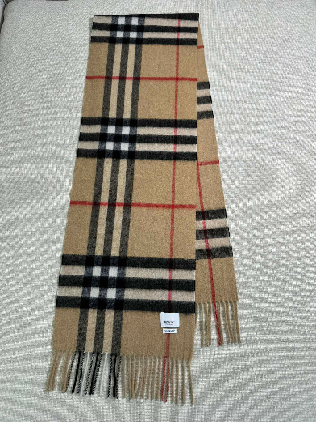 Burberry Check Pattern Scarf - 973282107 - Photo 2