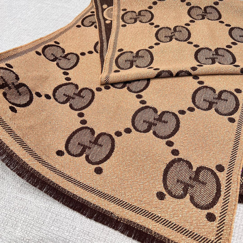Gucci Jacquard Logo Detail Scarf - 974270188 - Photo 2