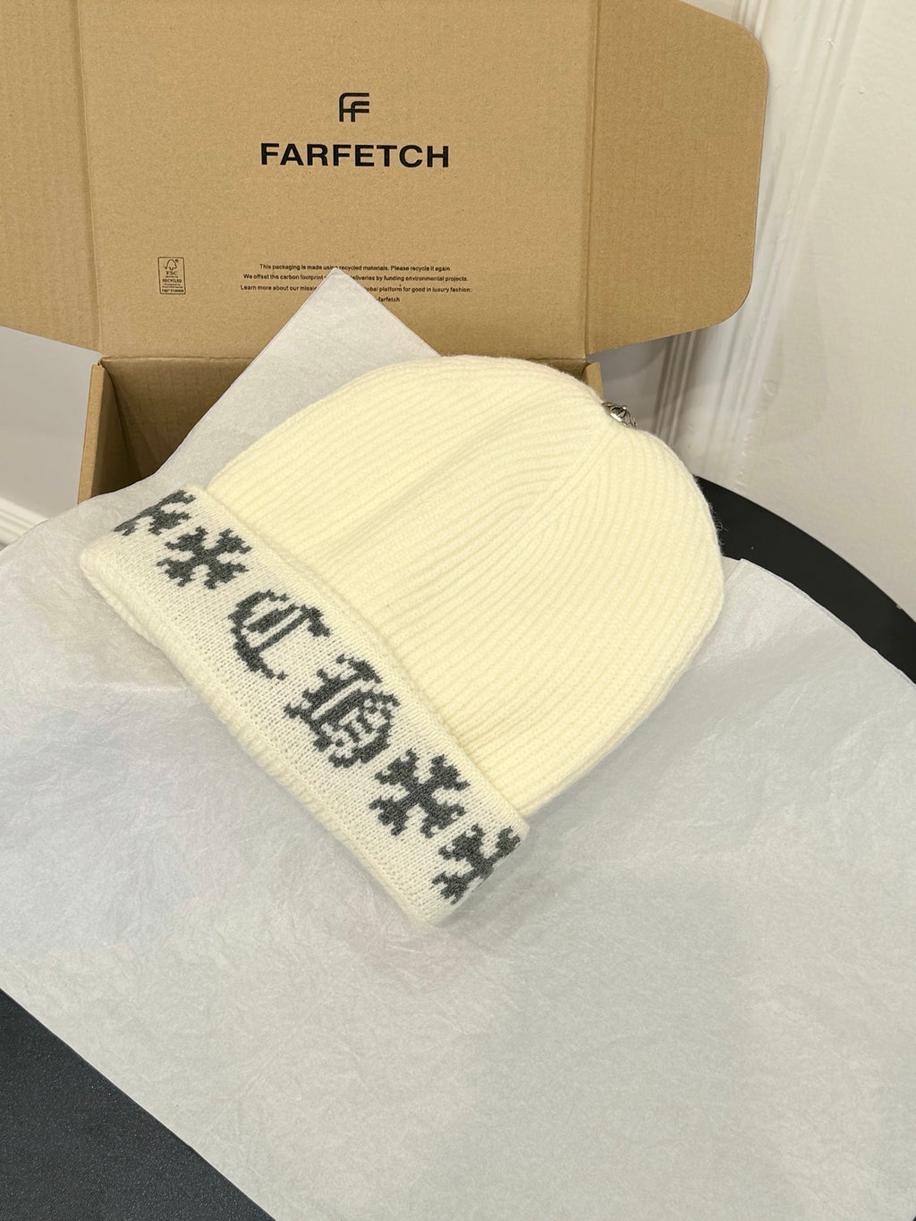 Chrome Hearts Jacquard Logo Detail Beanie - 1245544407 - Photo 2