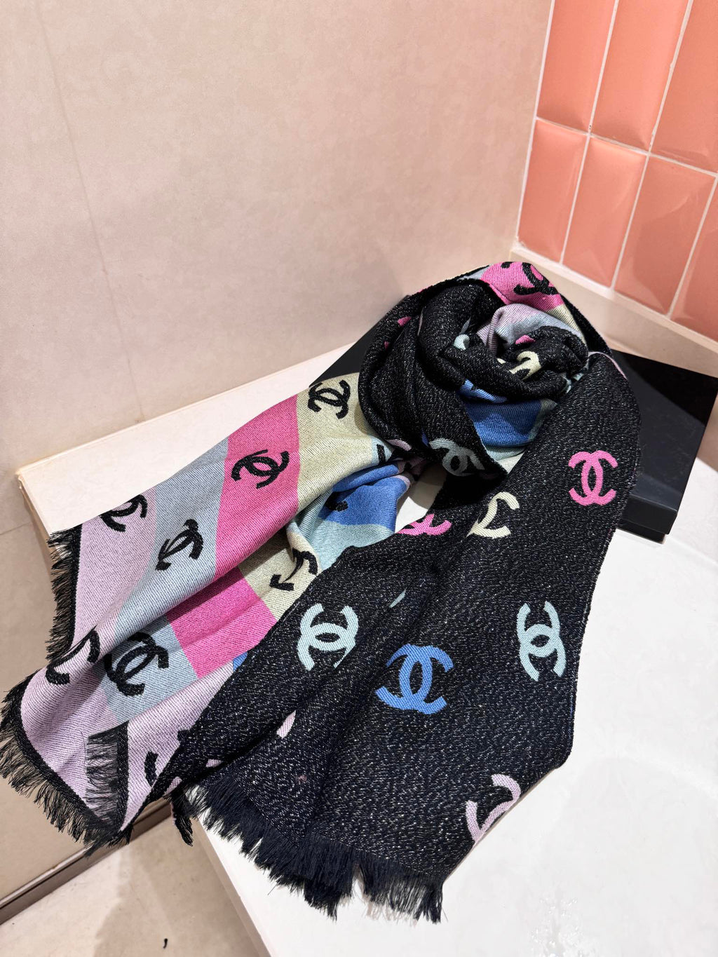 Chanel Logo Detail Scarf - 934148804 - Photo 2