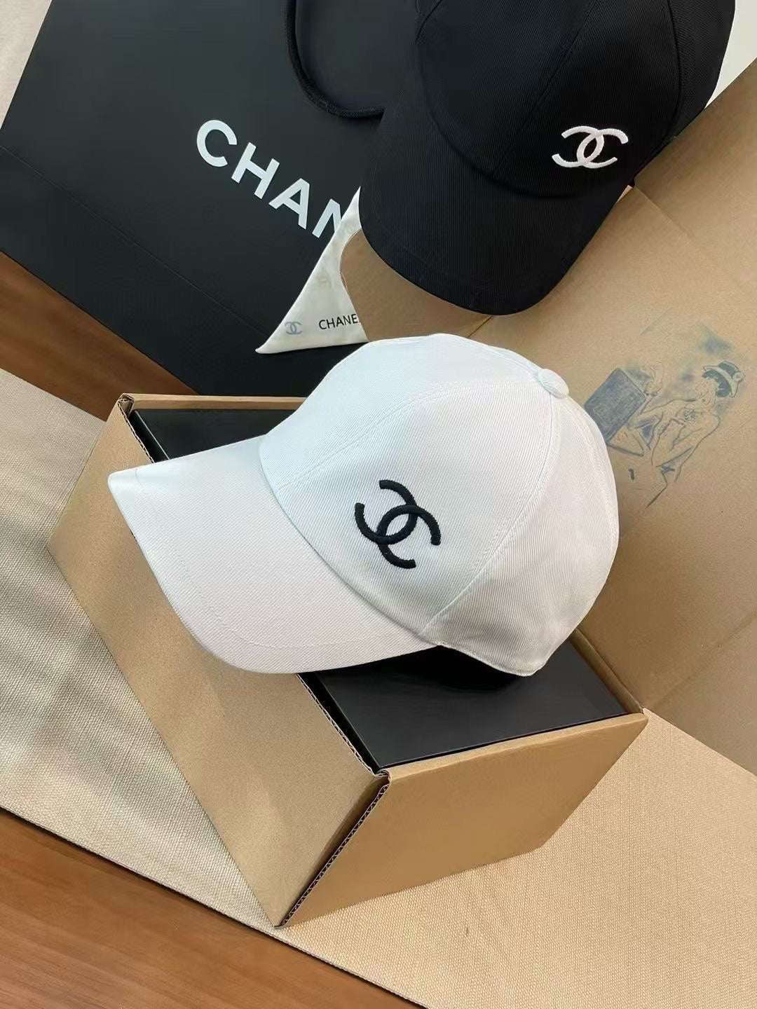 Chanel Logo Detail Baseball Cap - 1054042461 - Photo 2