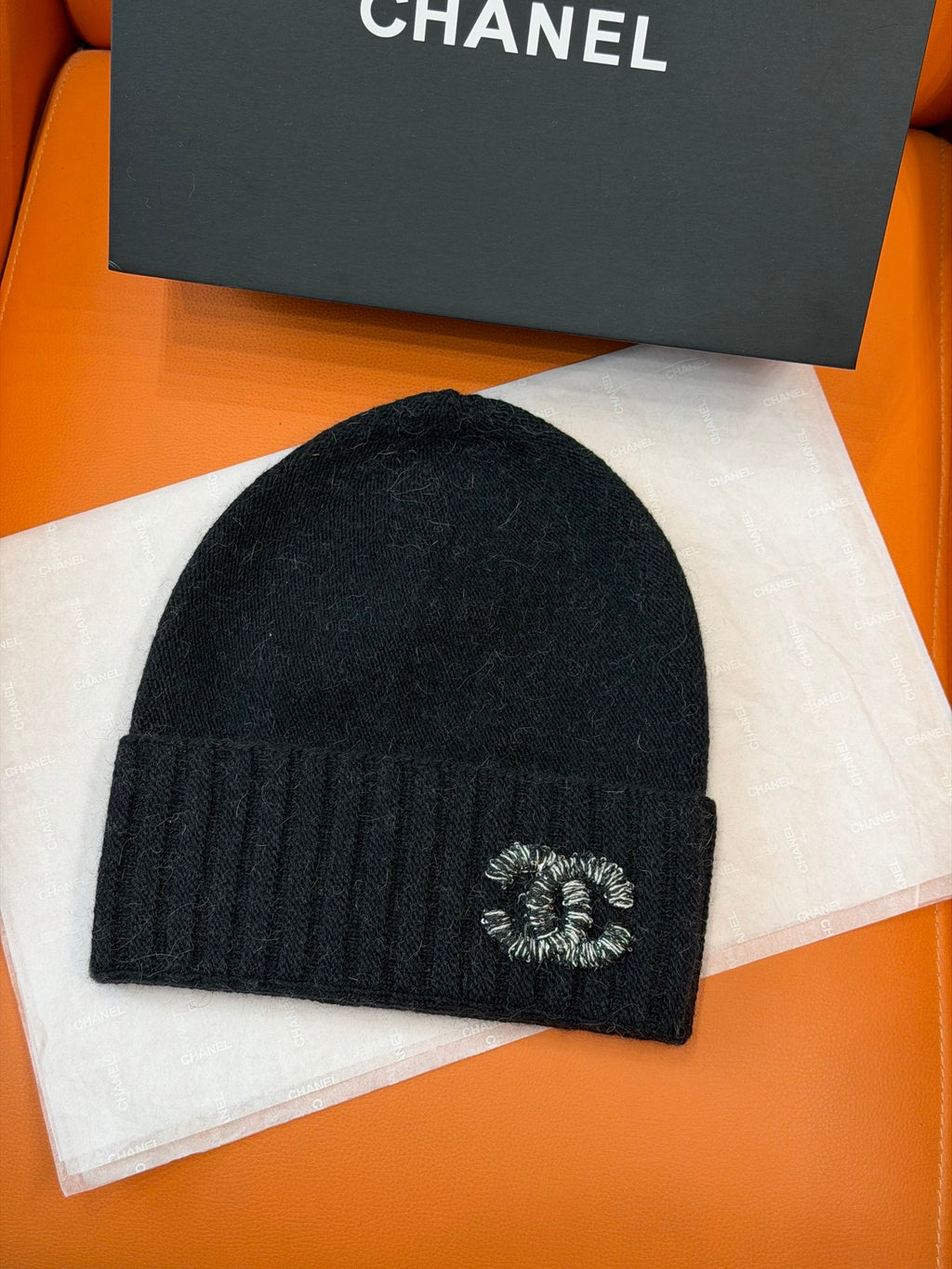 Chanel Embroidered Knit Beanie - 1245544682 - Photo 2