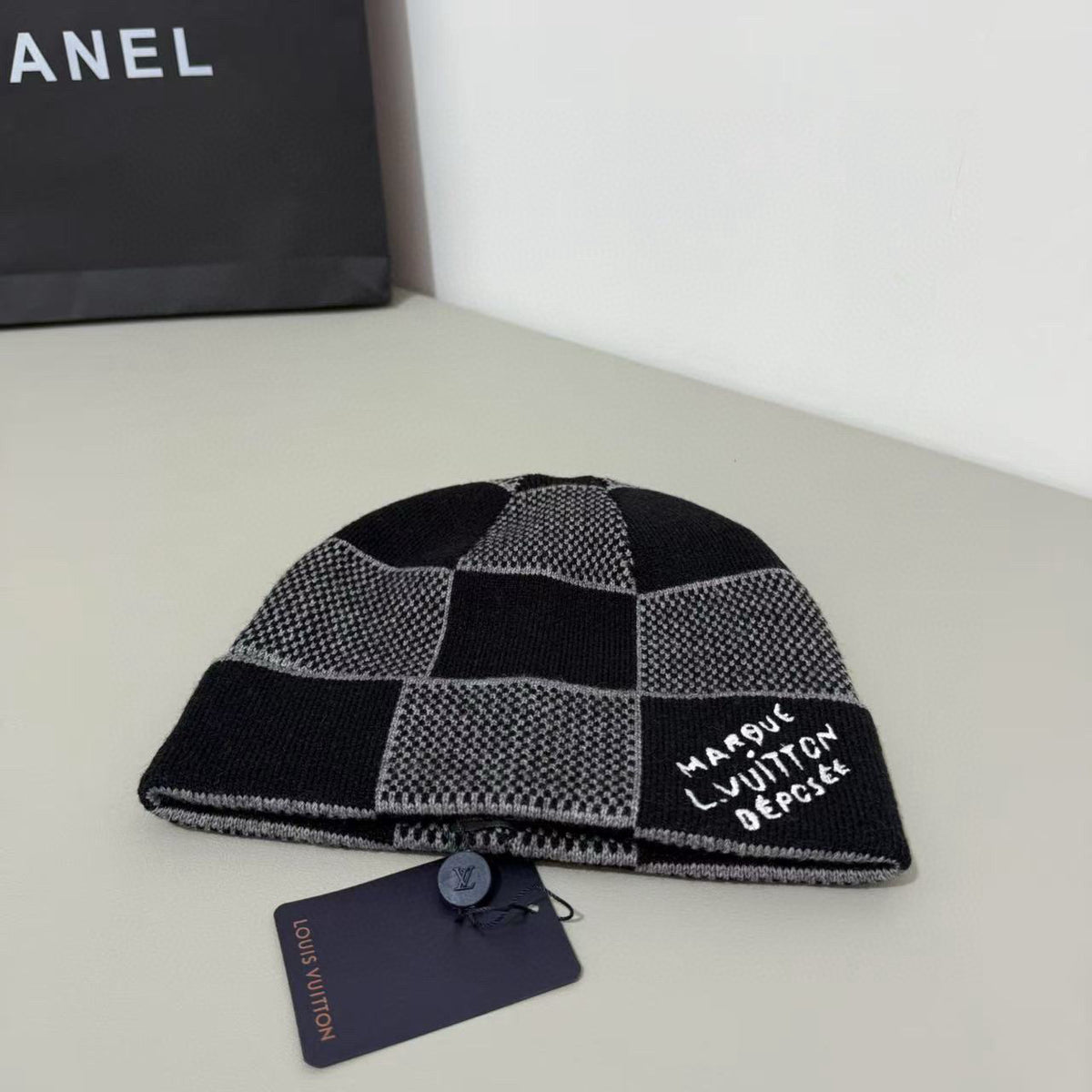 Chanel Logo Detail Knit Beanie - 1141779055 - Photo 2