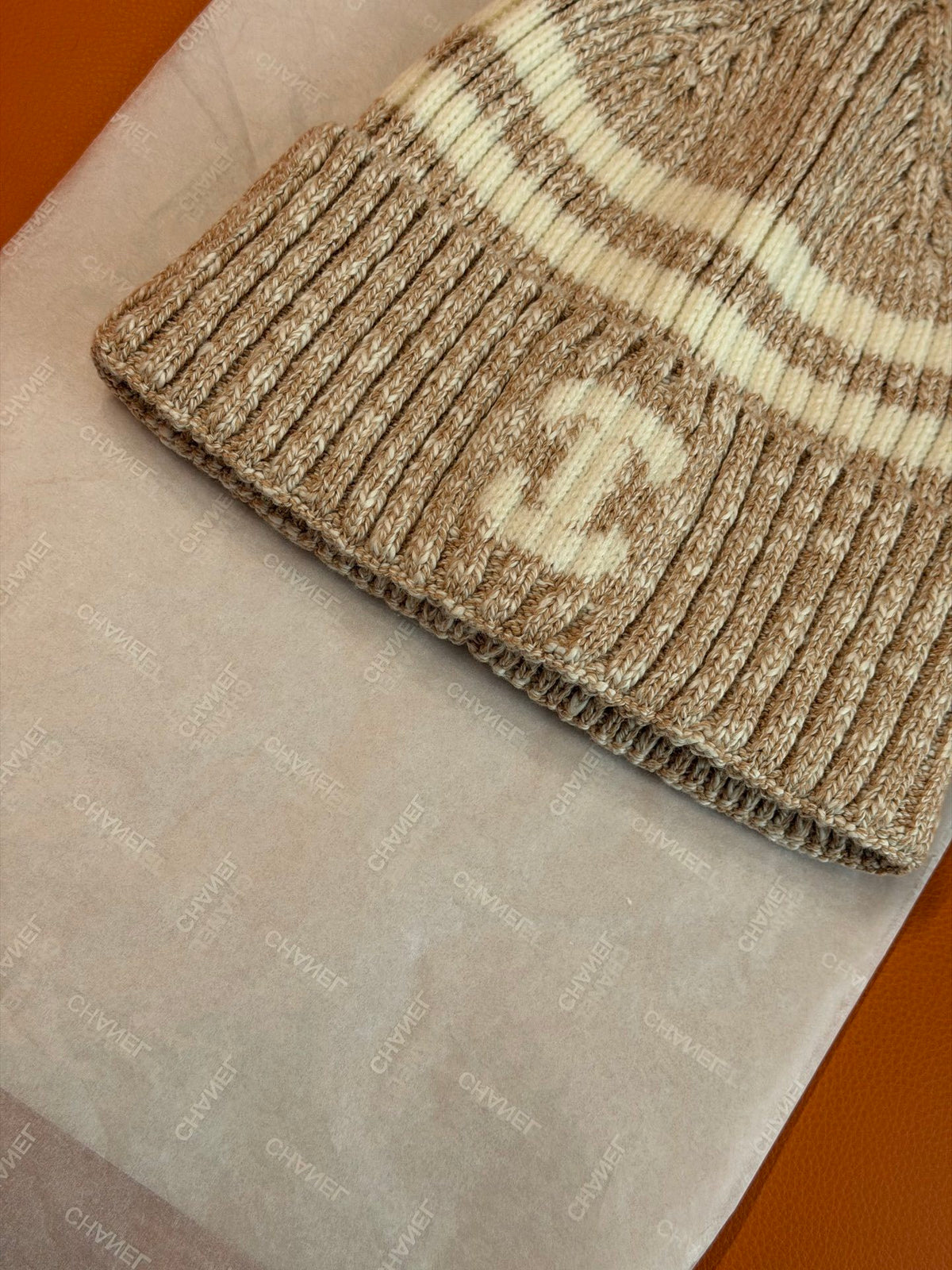 Chanel Jacquard Logo Detail Beanie - 1245543908 - Photo 2