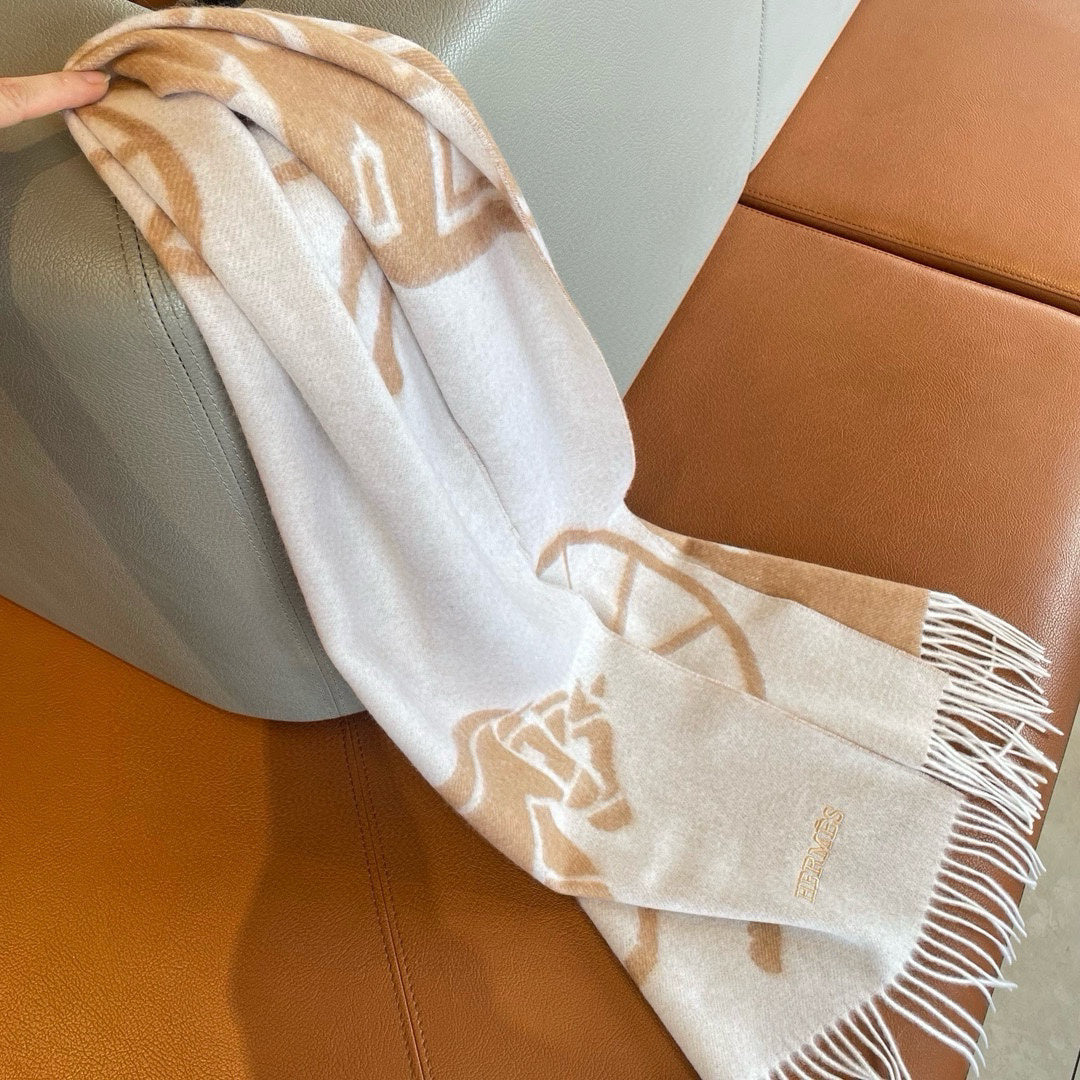 Hermes Jacquard Embroidered Scarf - 973237584 - Photo 2