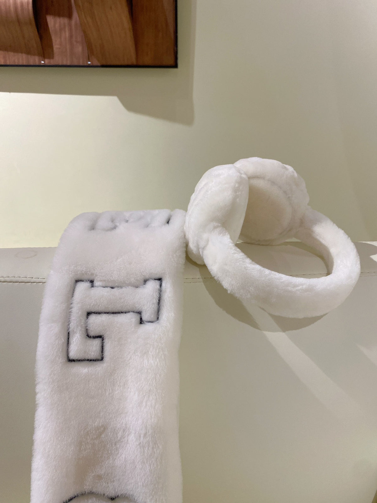 Chanel Embroidered Logo Detail Scarf - 962537127 - Photo 2