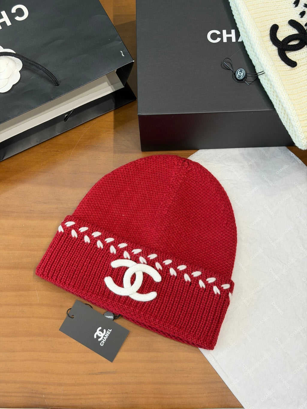 Chanel Knit Beanie - 1245543977 - Photo 2