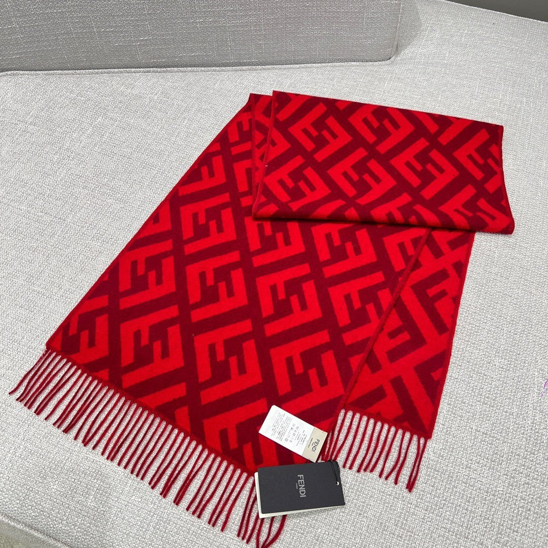 Fendi Jacquard Logo Detail Scarf - 1245378394 - Photo 2