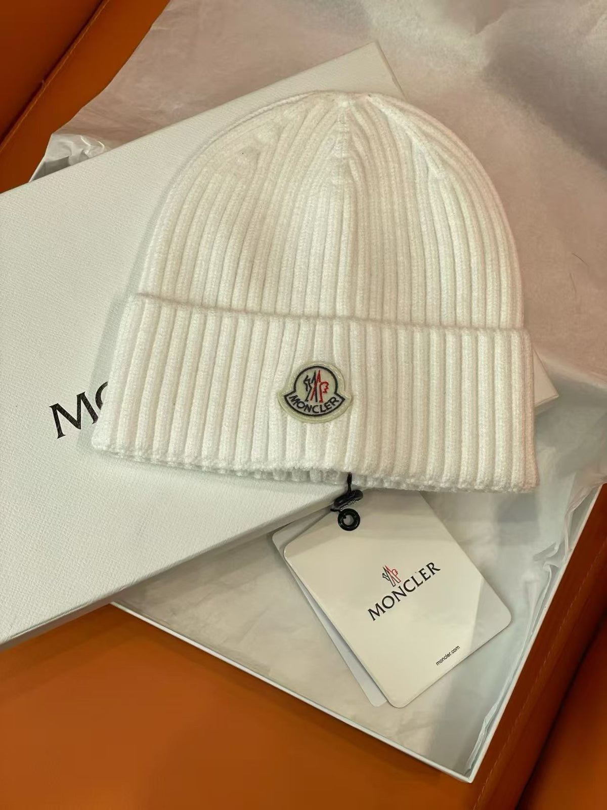 Moncler Logo Detail Knit Beanie - 1149273386 - Photo 2