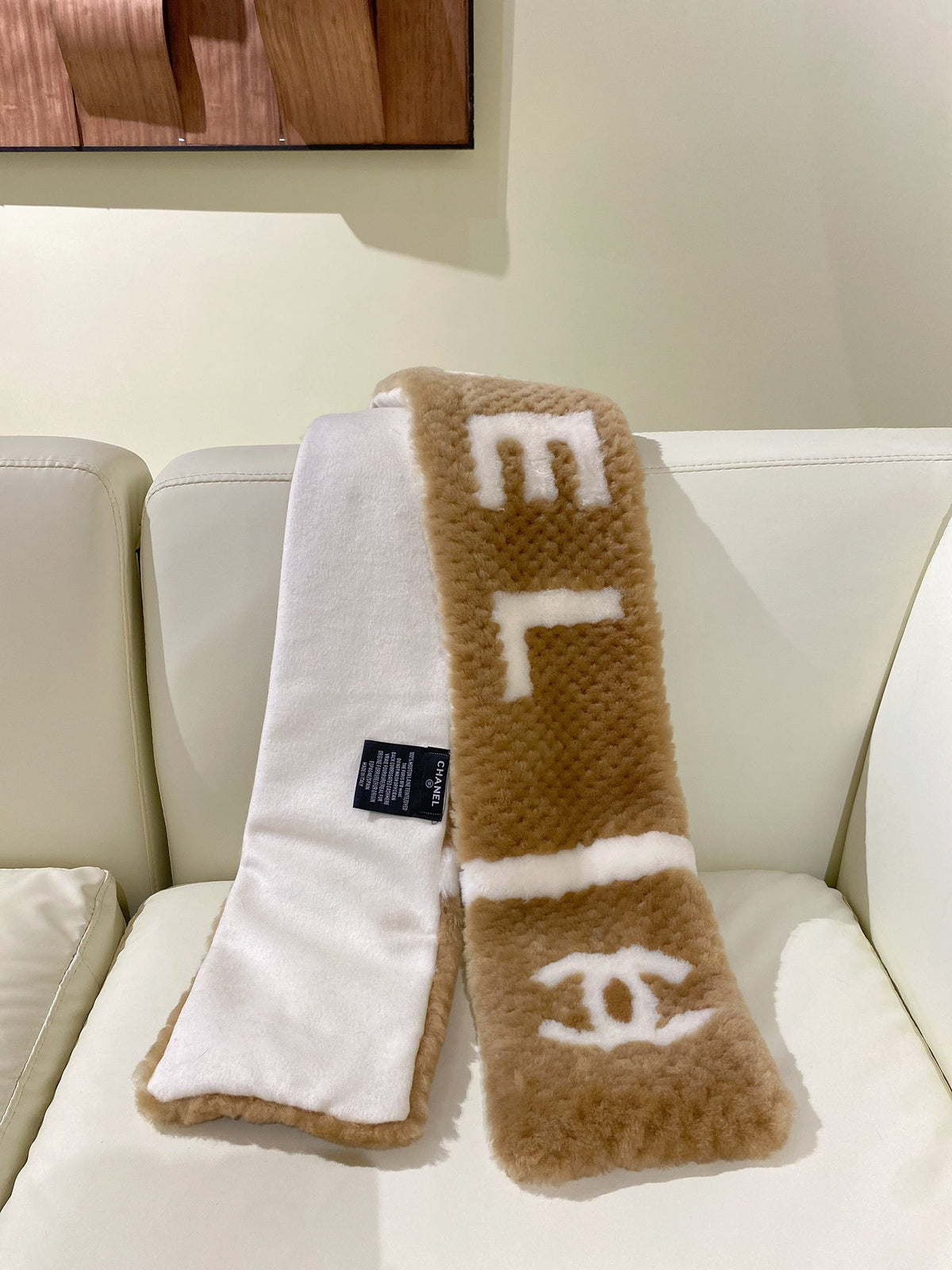 Chanel Logo Detail Scarf - 962272359 - Photo 2
