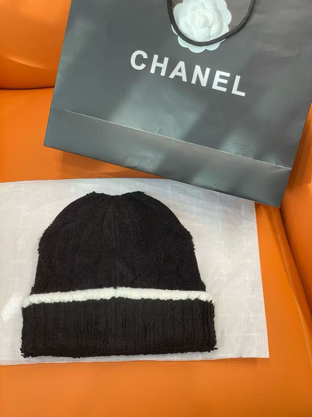 Chanel Colorblock Knit Beanie - 1149273248 - Photo 2