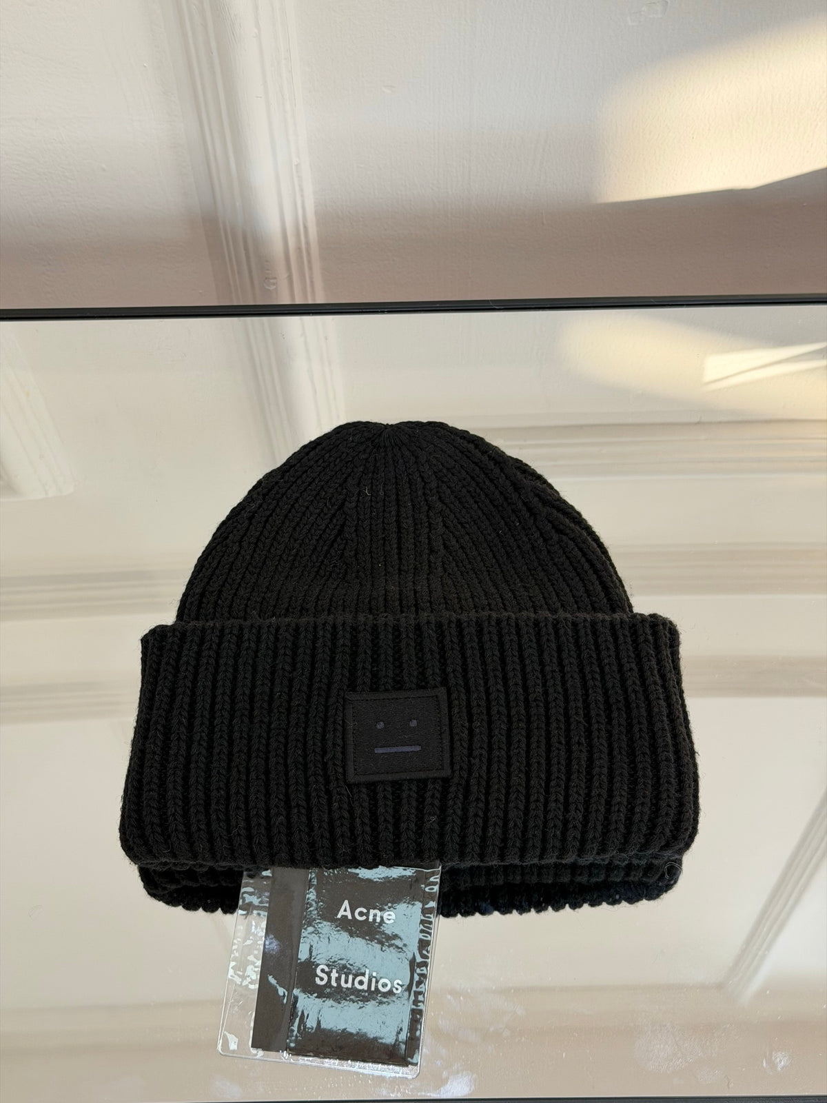 Acne Studios Logo Detail Knit Beanie - 1243996916 - Photo 2