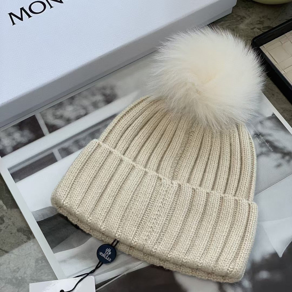 Moncler Knit Pom-Pom Beanie - 1107214056 - Photo 2