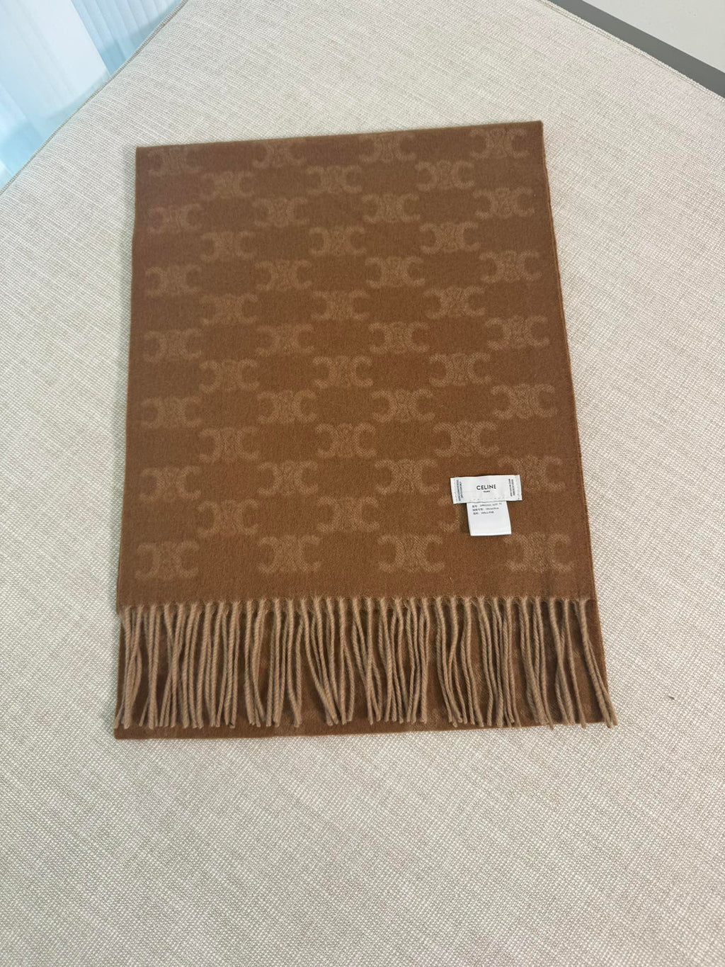 Celine Logo Detail Scarf - 973646868 - Photo 2