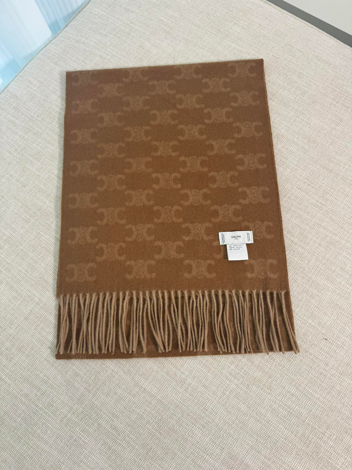 Celine Logo Detail Scarf - 973646868 - Photo 2