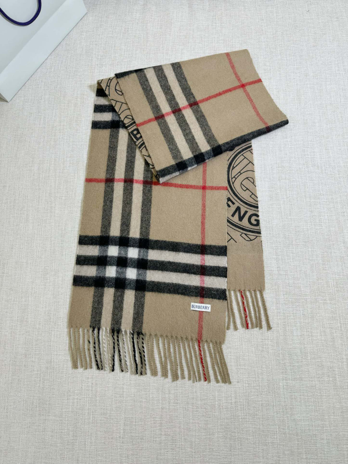 Burberry Check Pattern Printed Scarf - 973645619 - Photo 2