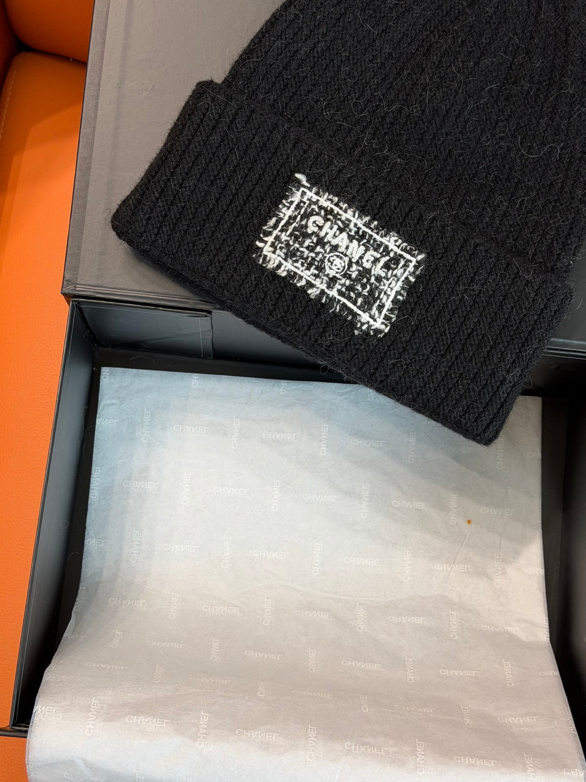 Chanel Colorblock Knit Beanie - 1245543629 - Photo 2