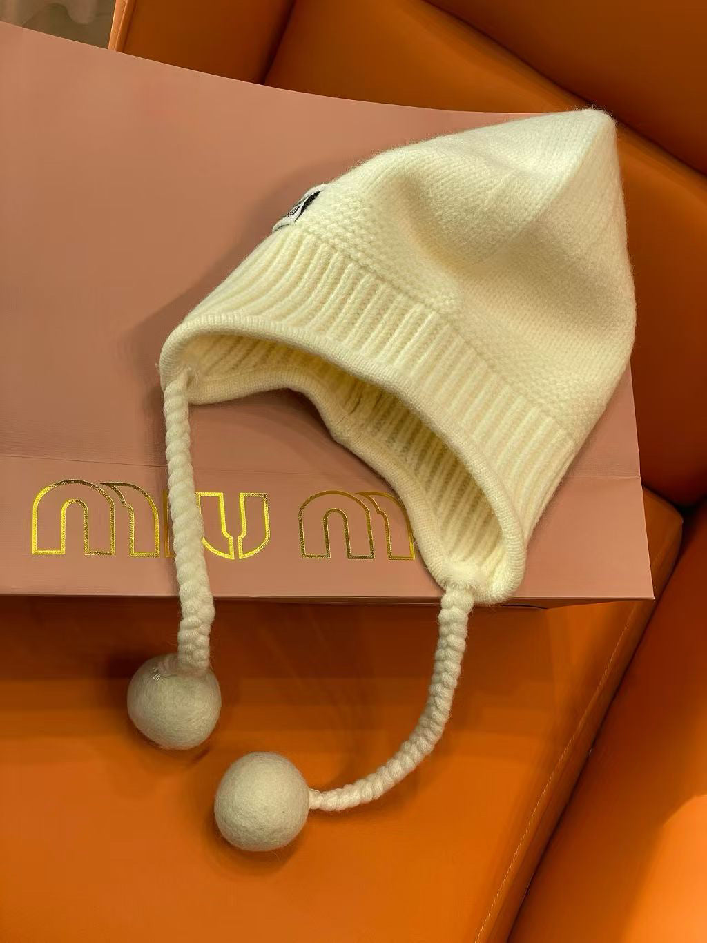 Miu Miu Knit Earflap Hat - 1149273065 - Photo 2