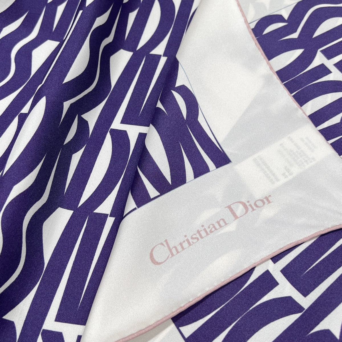 Dior Logo Detail Square Scarf - 999985392 - Photo 2