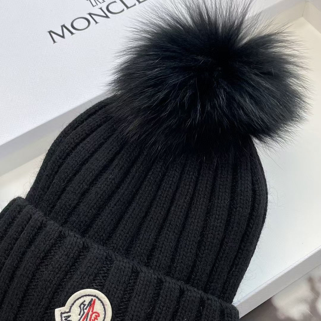 Moncler Knit Pom-Pom Beanie - 1107213972 - Photo 3