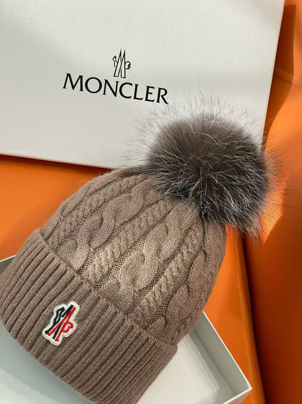 Moncler Knit Pom-Pom Beanie - 1149273309 - Photo 3