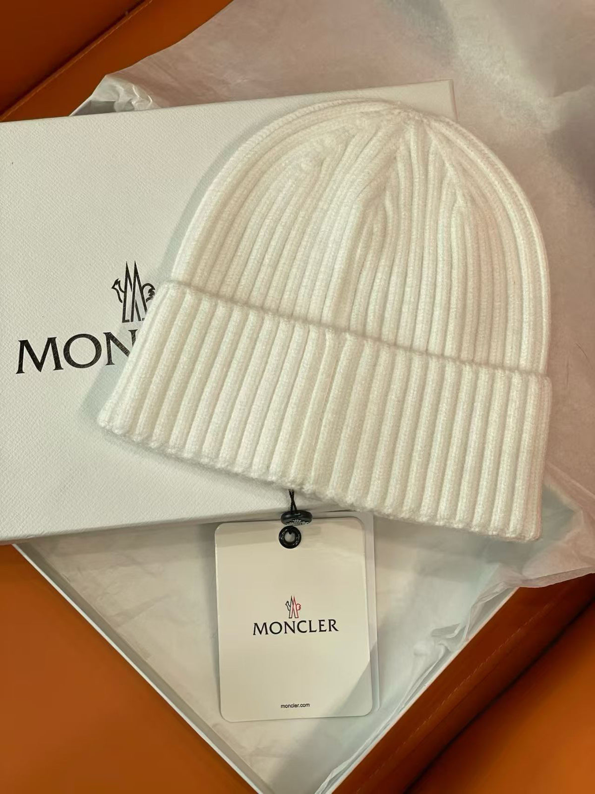Moncler Logo Detail Knit Beanie - 1149273386 - Photo 3