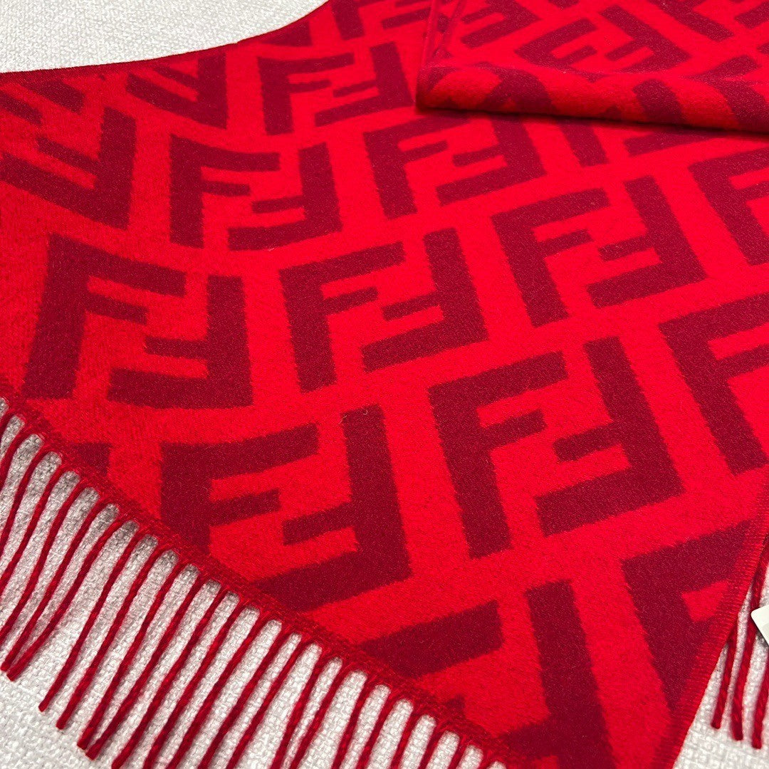 Fendi Jacquard Logo Detail Scarf - 1245378394 - Photo 3