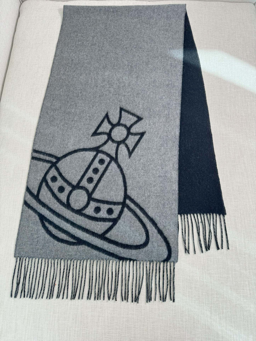 Vivienne Westwood Jacquard Logo Detail Scarf - 973646119 - Photo 3