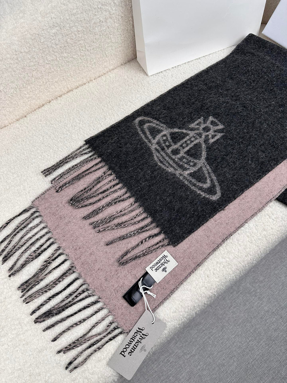 Vivienne Westwood Jacquard Logo Detail Scarf - 973237496 - Photo 3