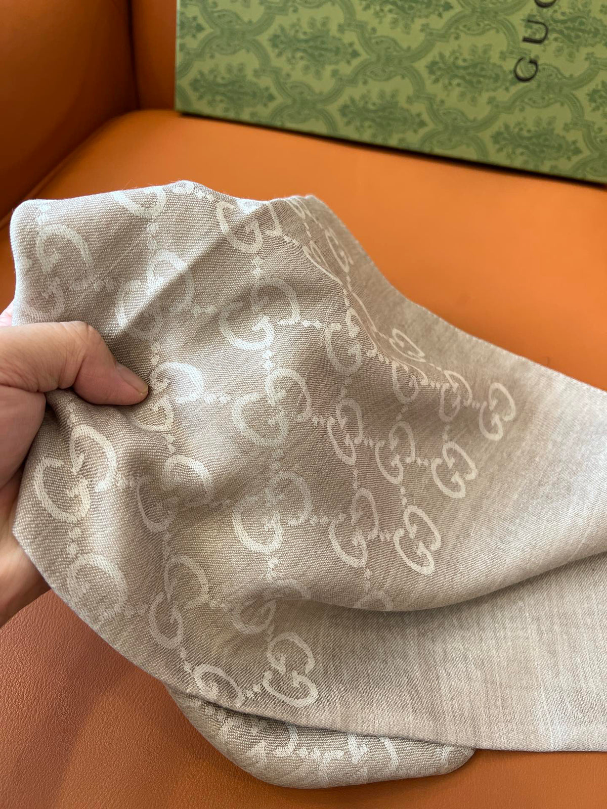 Gucci Jacquard Logo Detail Scarf - 985844482 - Photo 3