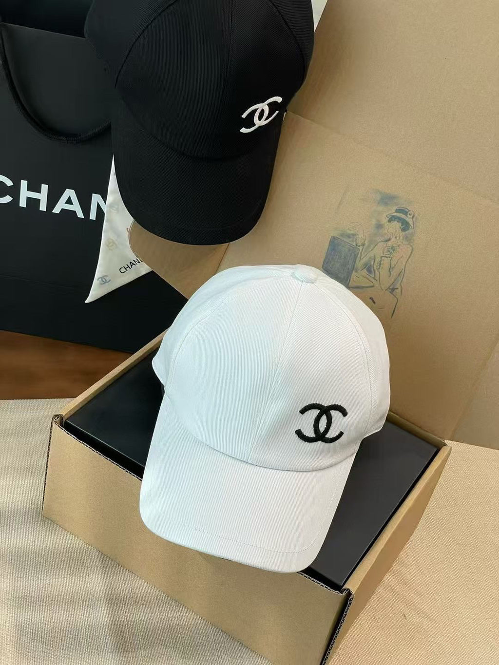 Chanel Logo Detail Baseball Cap - 1054042461 - Photo 3