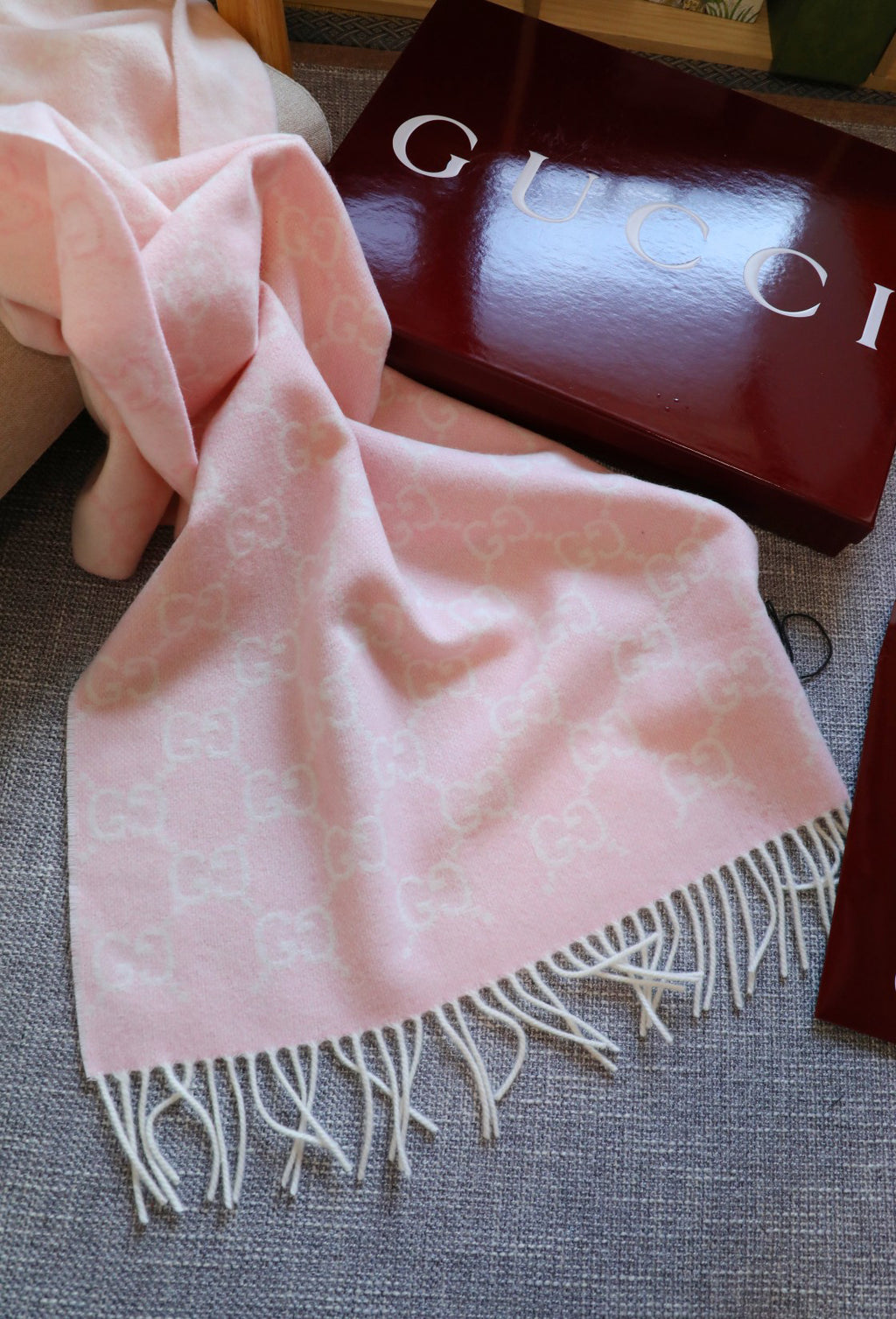 Gucci Jacquard Gradient Scarf - 973238777 - Photo 3