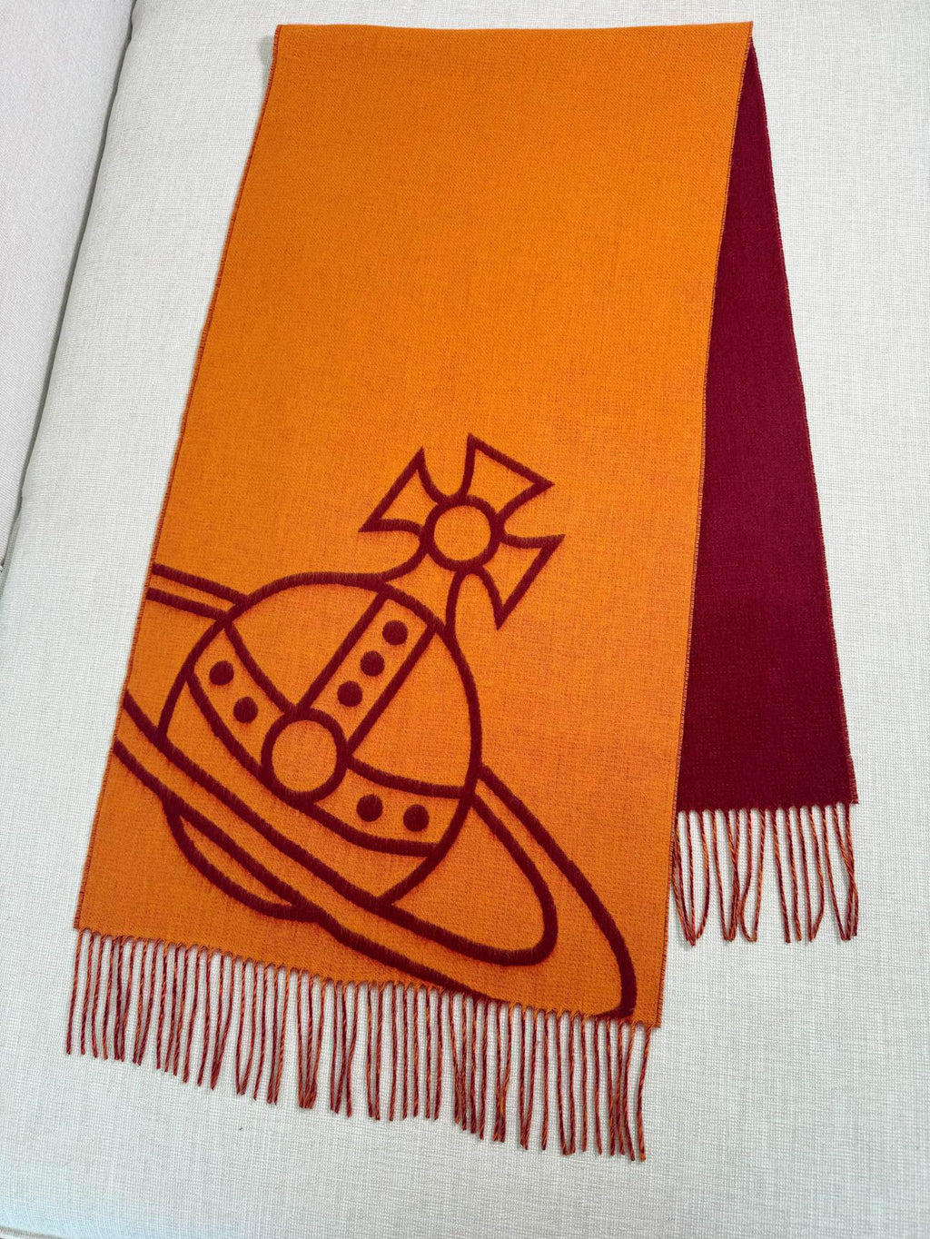 Vivienne Westwood Jacquard Logo Detail Scarf - 973646213 - Photo 3