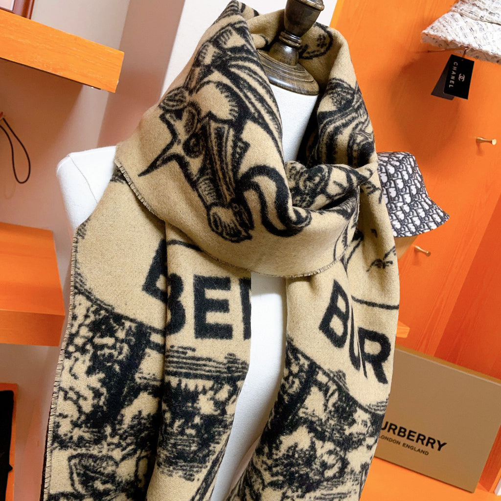 Burberry Check Pattern Jacquard Scarf - 974834255 - Photo 3