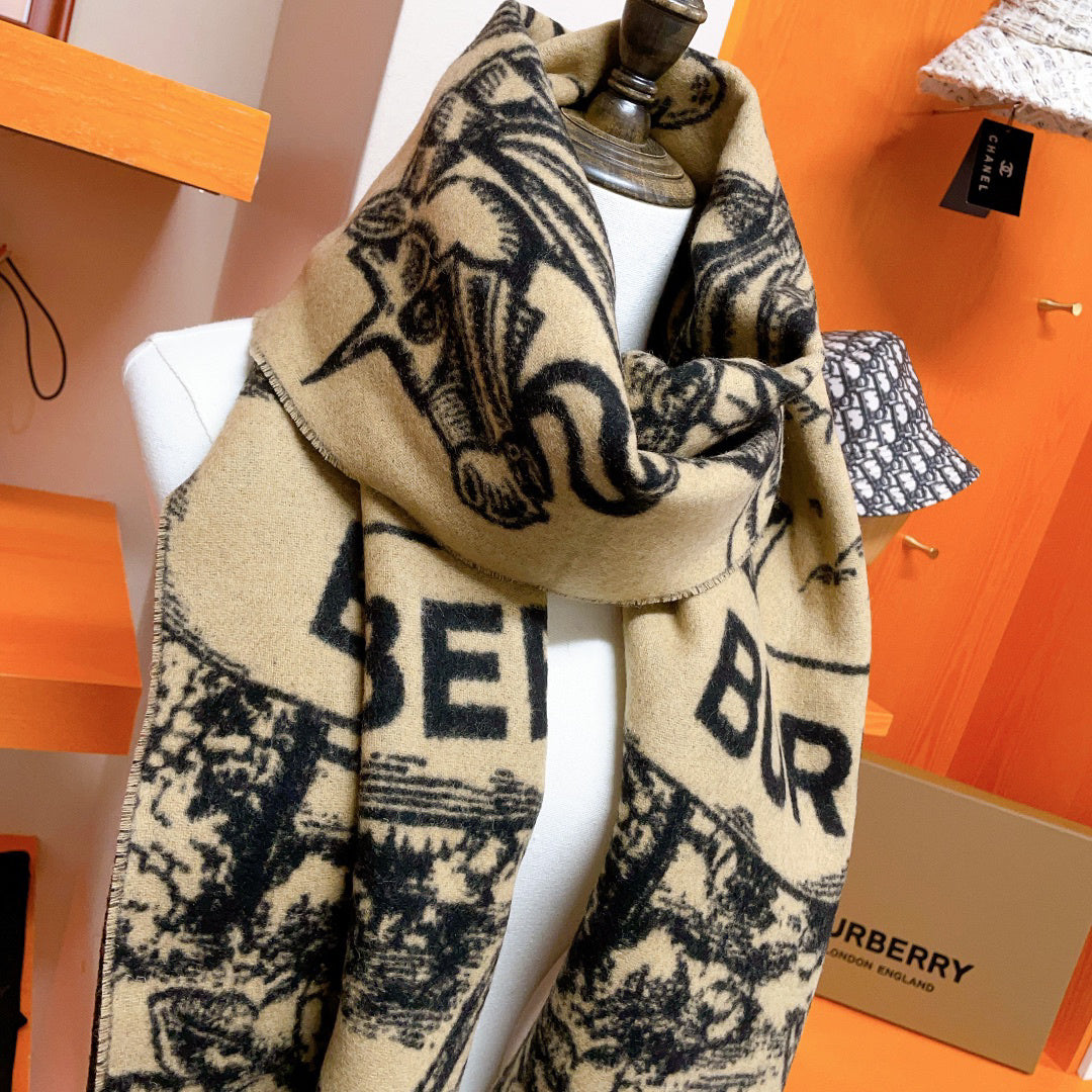 Burberry Check Pattern Jacquard Scarf - 974834255 - Photo 3