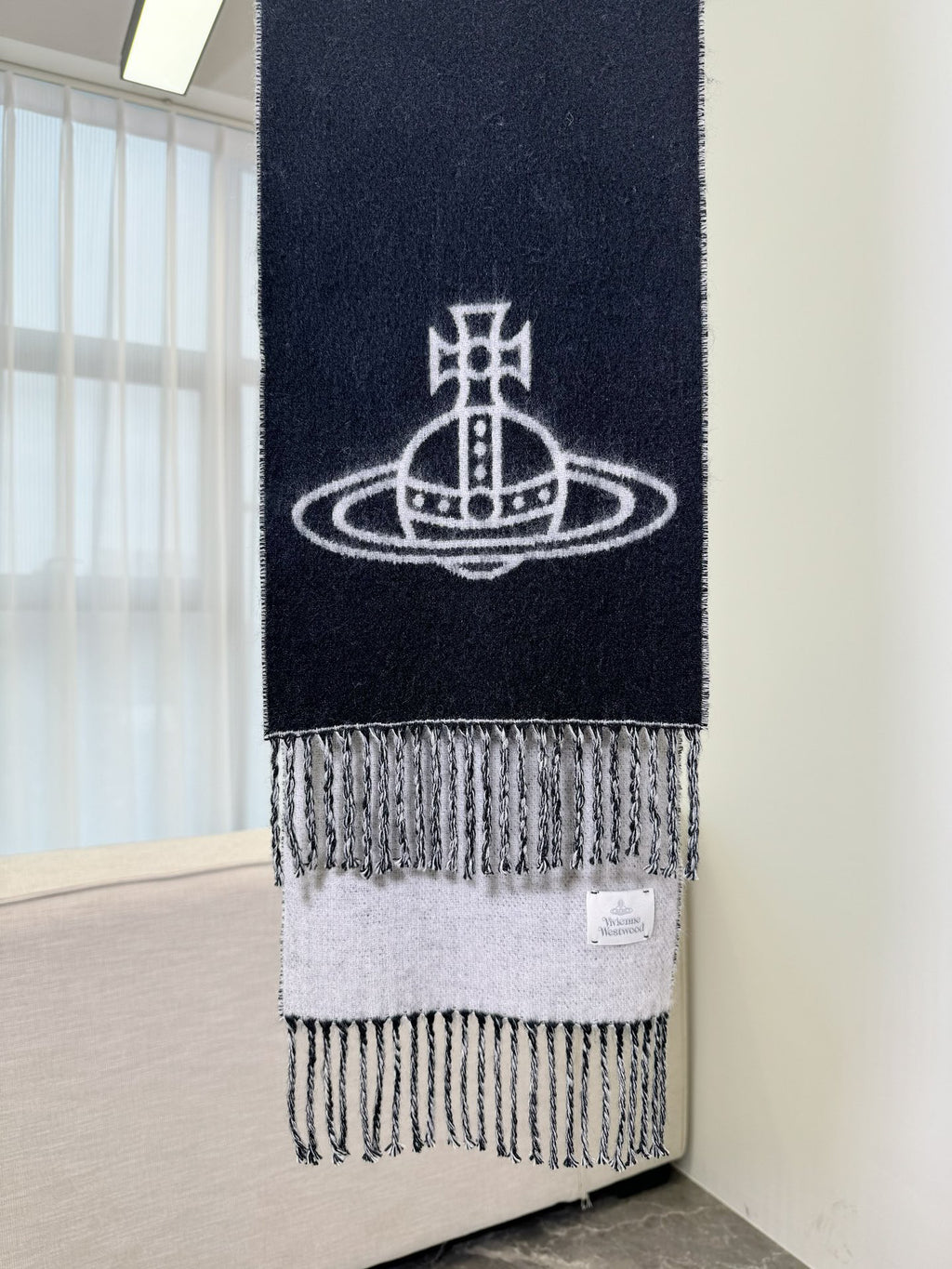 Vivienne Westwood Jacquard Logo Detail Scarf - 973237879 - Photo 3