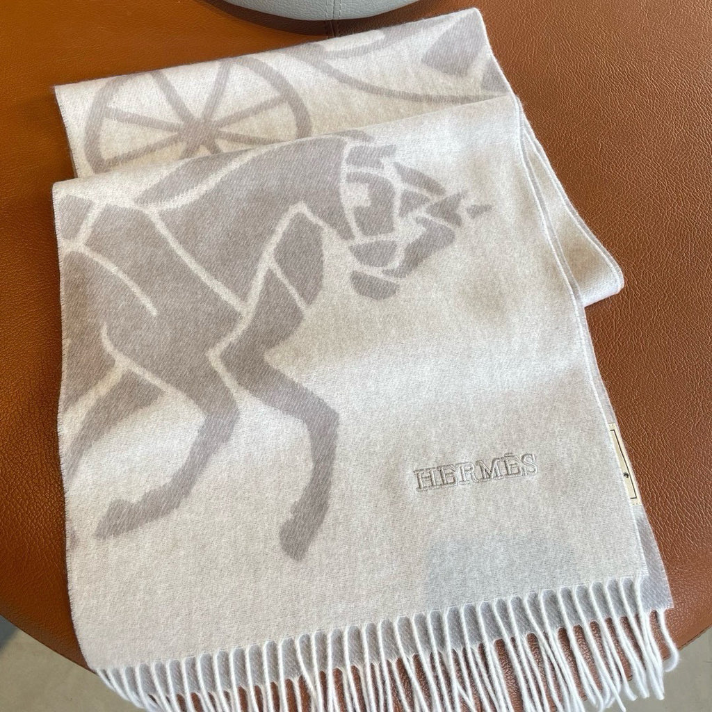 Hermes Jacquard Embroidered Scarf - 973237589 - Photo 3