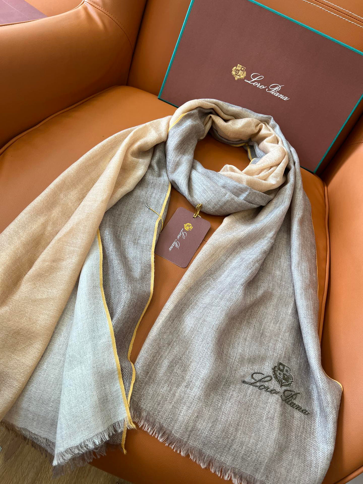 Loro Piana Gradient Scarf - 984597126 - Photo 3