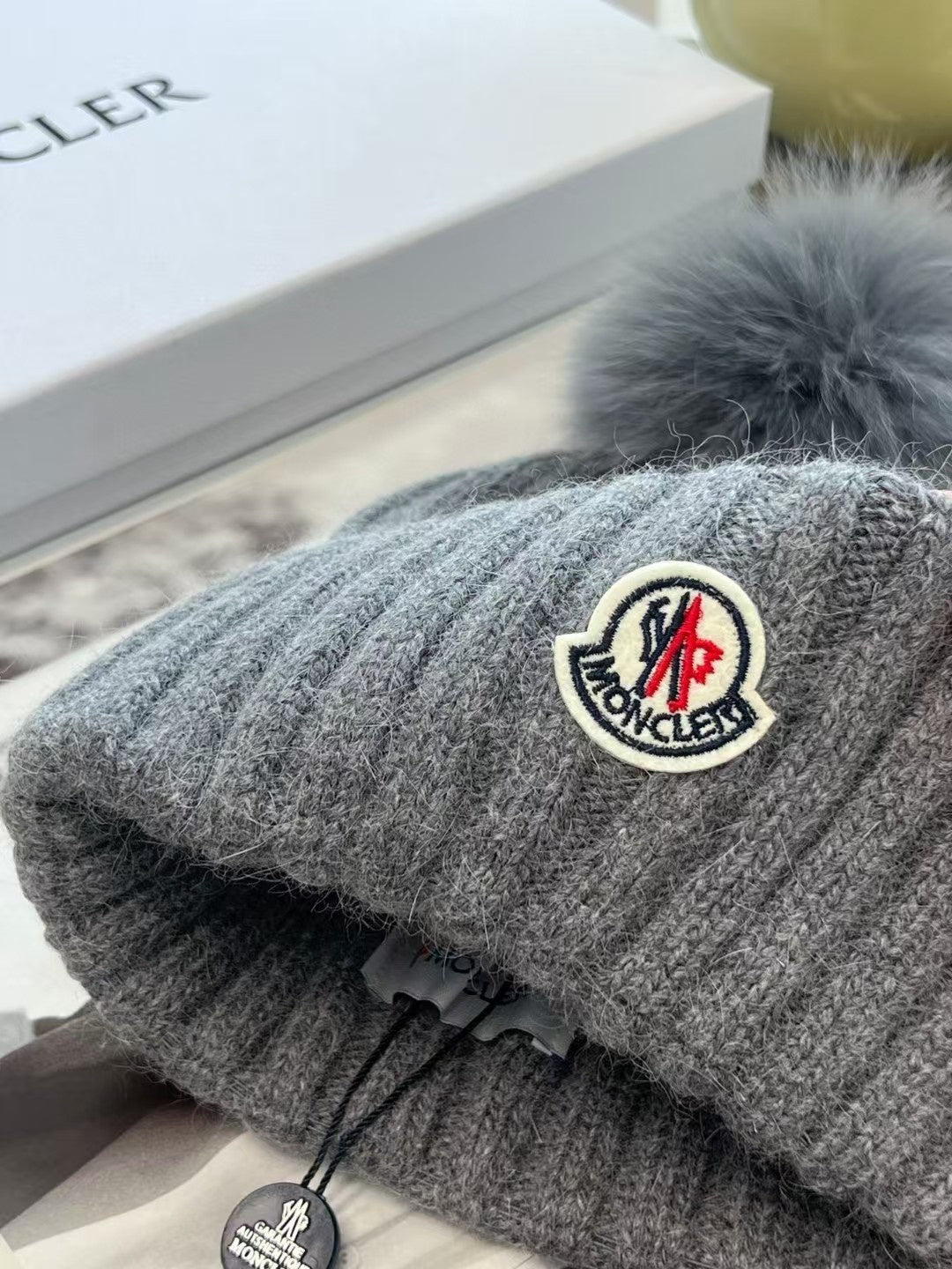 Moncler Knit Pom-Pom Beanie - 1107214005 - Photo 3