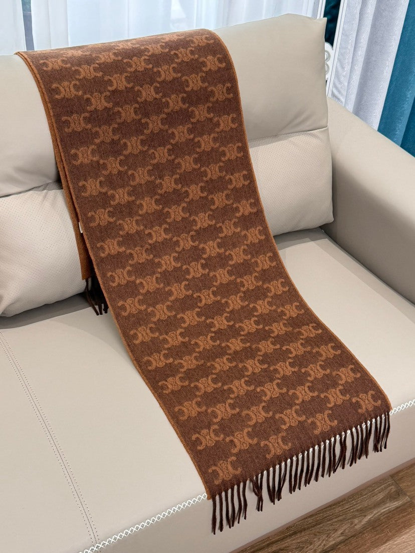 Celine Logo Detail Scarf - 946990901 - Photo 3