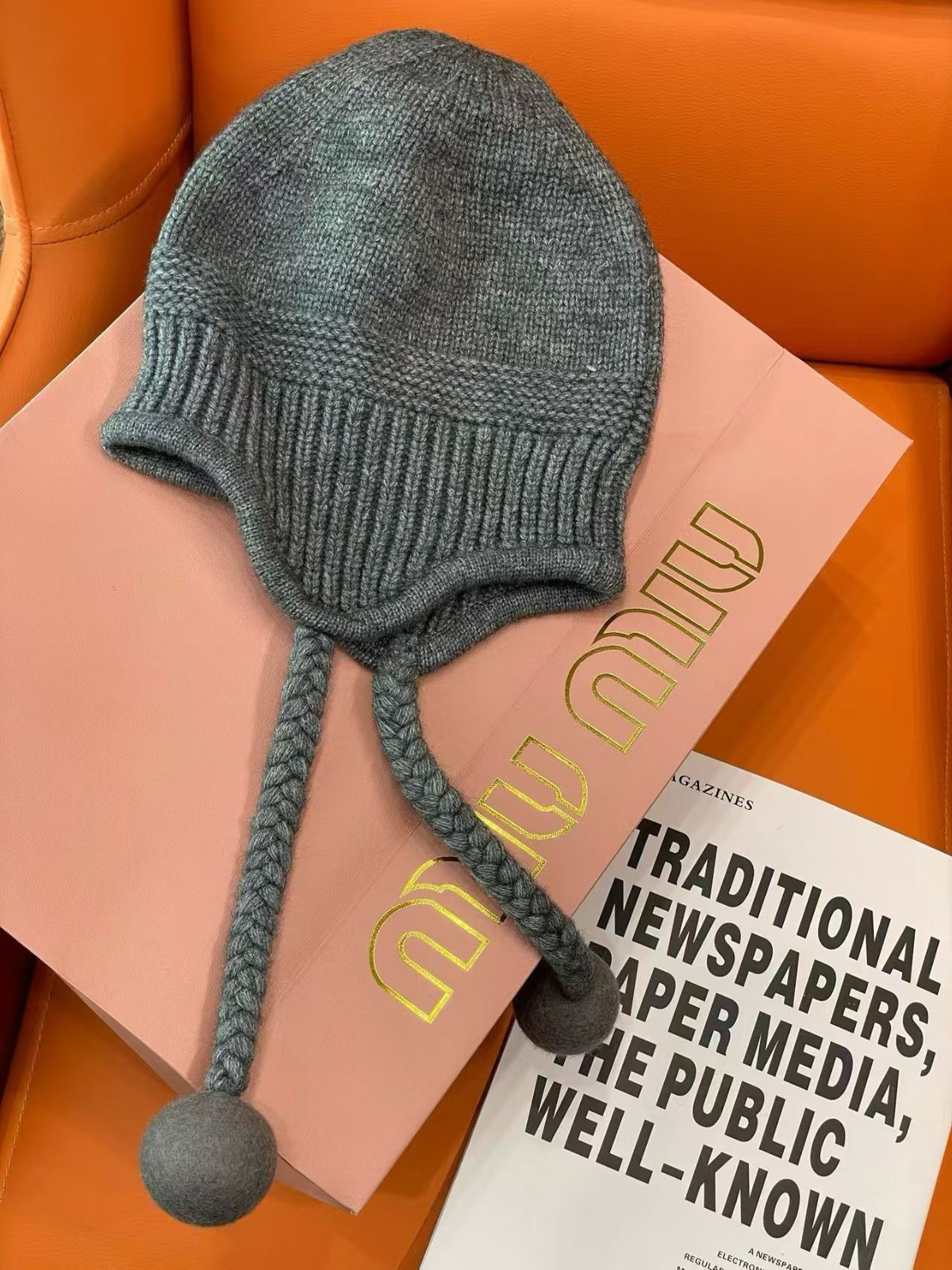 Miu Miu Knit Earflap Hat - 1149273075 - Photo 3