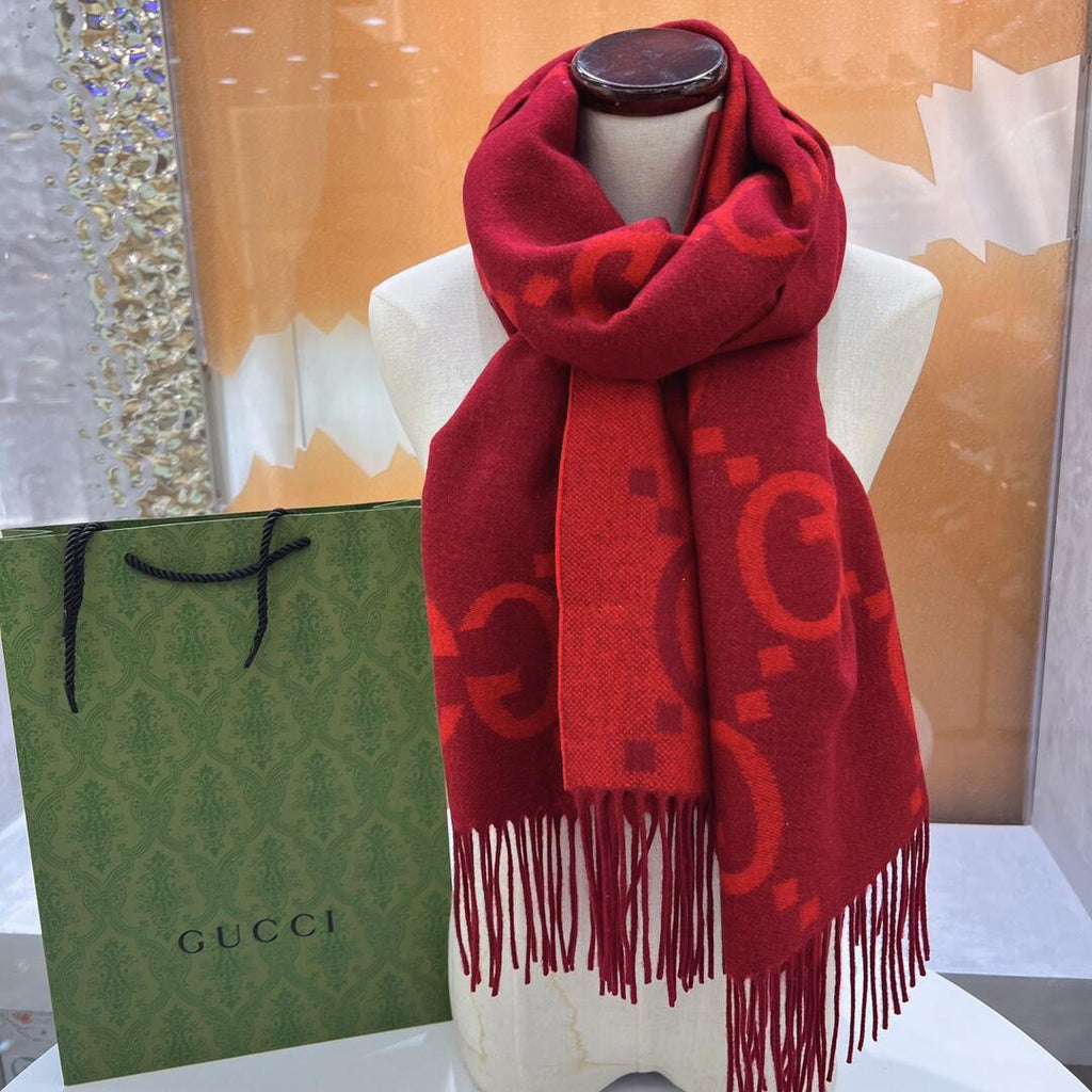 Gucci Jacquard Colorblock Scarf - 990116171 - Photo 3